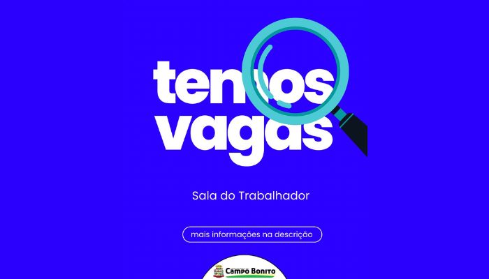 Foto - Assessoria Campo Bonito - Governo Municipal divulga vagas na Sala do Trabalhador